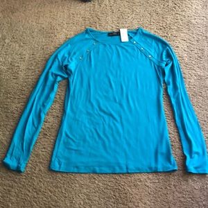 The Limited Long sleeve top XS blue NWT